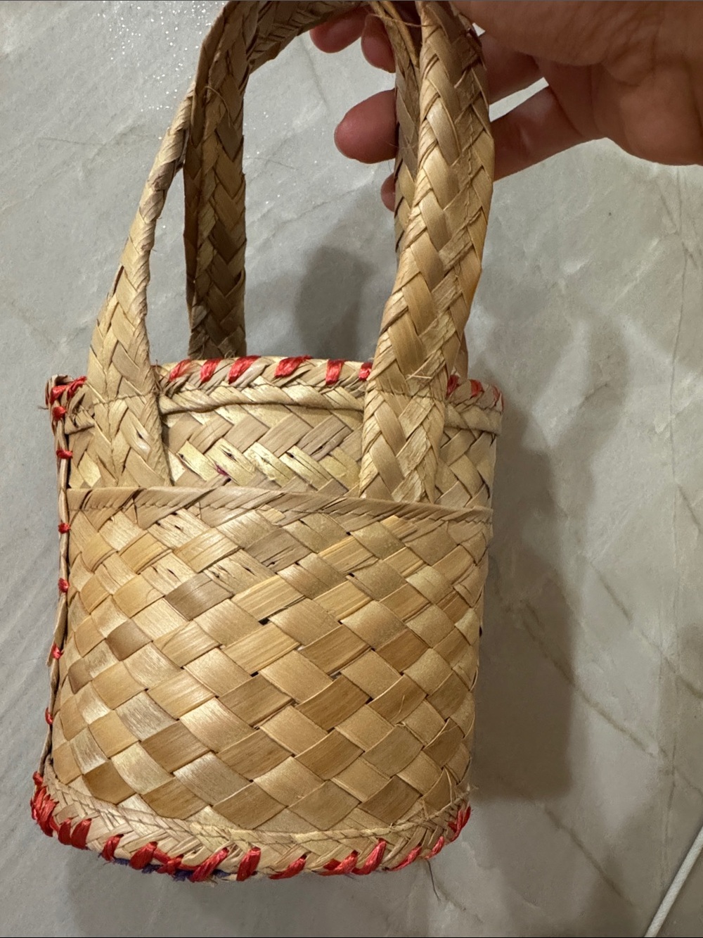 Straw little mermaid purse - Picture 3 of 6